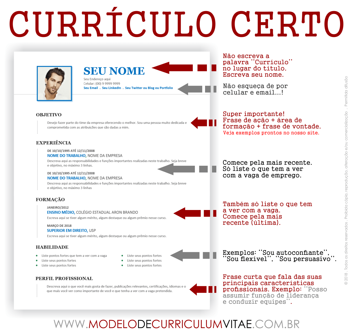 Modelo De Curriculum Vitae Pronto Para Baixar Gratis Em 2021